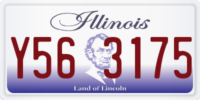 IL license plate Y563175