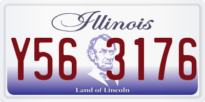 IL license plate Y563176