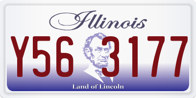 IL license plate Y563177
