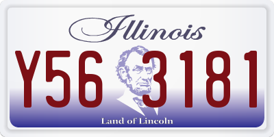 IL license plate Y563181
