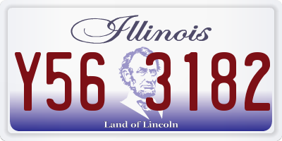 IL license plate Y563182