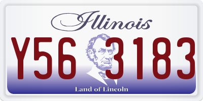 IL license plate Y563183