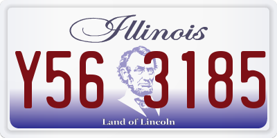 IL license plate Y563185
