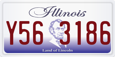 IL license plate Y563186