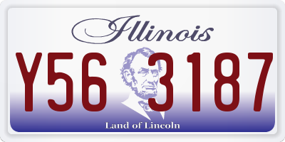 IL license plate Y563187