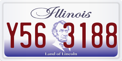 IL license plate Y563188