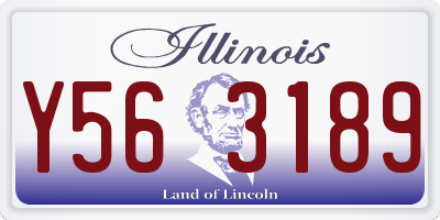 IL license plate Y563189