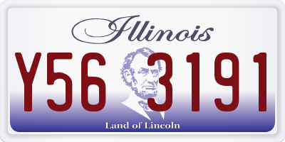 IL license plate Y563191