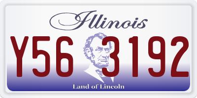 IL license plate Y563192