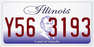 IL license plate Y563193