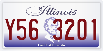 IL license plate Y563201