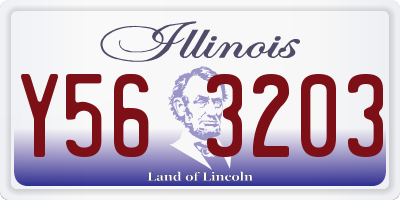 IL license plate Y563203