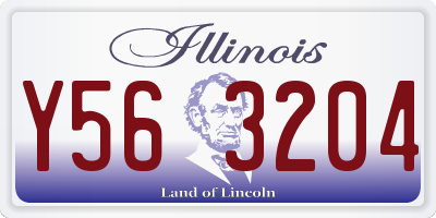 IL license plate Y563204