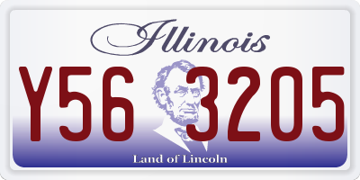 IL license plate Y563205