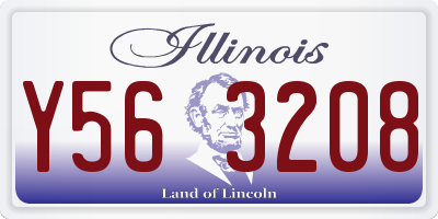 IL license plate Y563208