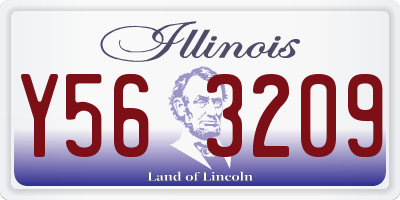 IL license plate Y563209