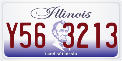 IL license plate Y563213