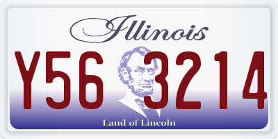 IL license plate Y563214