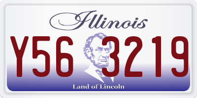 IL license plate Y563219