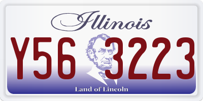 IL license plate Y563223