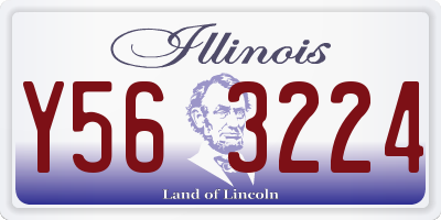 IL license plate Y563224