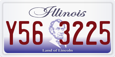 IL license plate Y563225