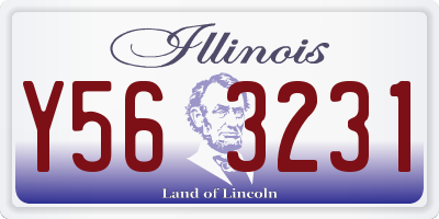IL license plate Y563231