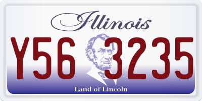 IL license plate Y563235