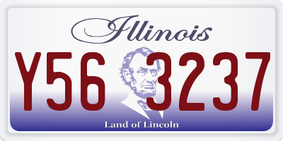 IL license plate Y563237