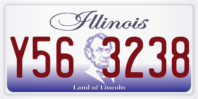 IL license plate Y563238