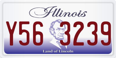 IL license plate Y563239