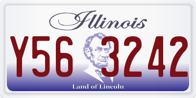 IL license plate Y563242