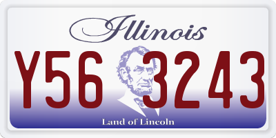 IL license plate Y563243