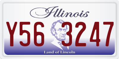 IL license plate Y563247