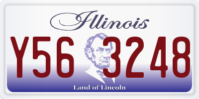 IL license plate Y563248