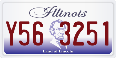 IL license plate Y563251