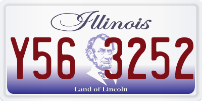 IL license plate Y563252