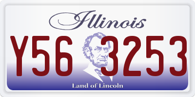 IL license plate Y563253