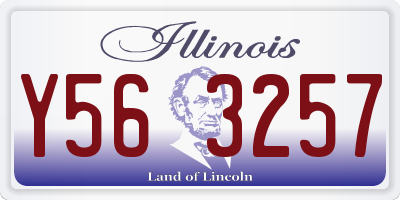 IL license plate Y563257