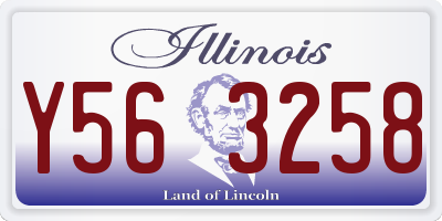 IL license plate Y563258