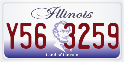 IL license plate Y563259