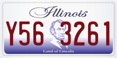 IL license plate Y563261