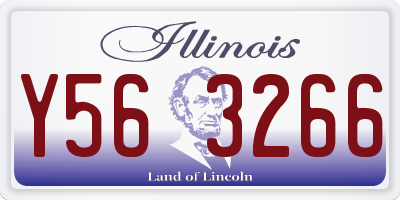 IL license plate Y563266