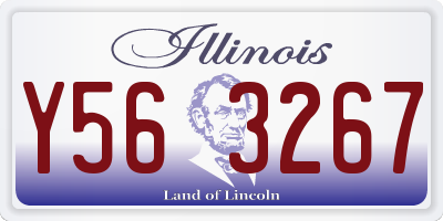 IL license plate Y563267