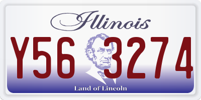IL license plate Y563274