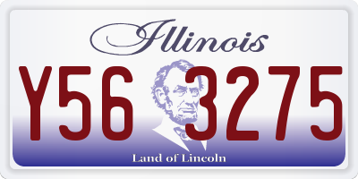 IL license plate Y563275
