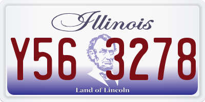 IL license plate Y563278