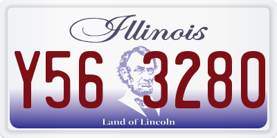 IL license plate Y563280