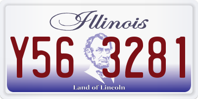 IL license plate Y563281