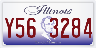 IL license plate Y563284